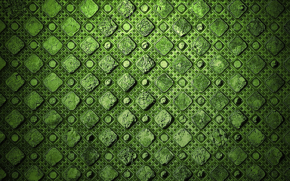 green textile HD wallpaper